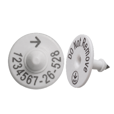 NAIT Cattle Birth Tags White